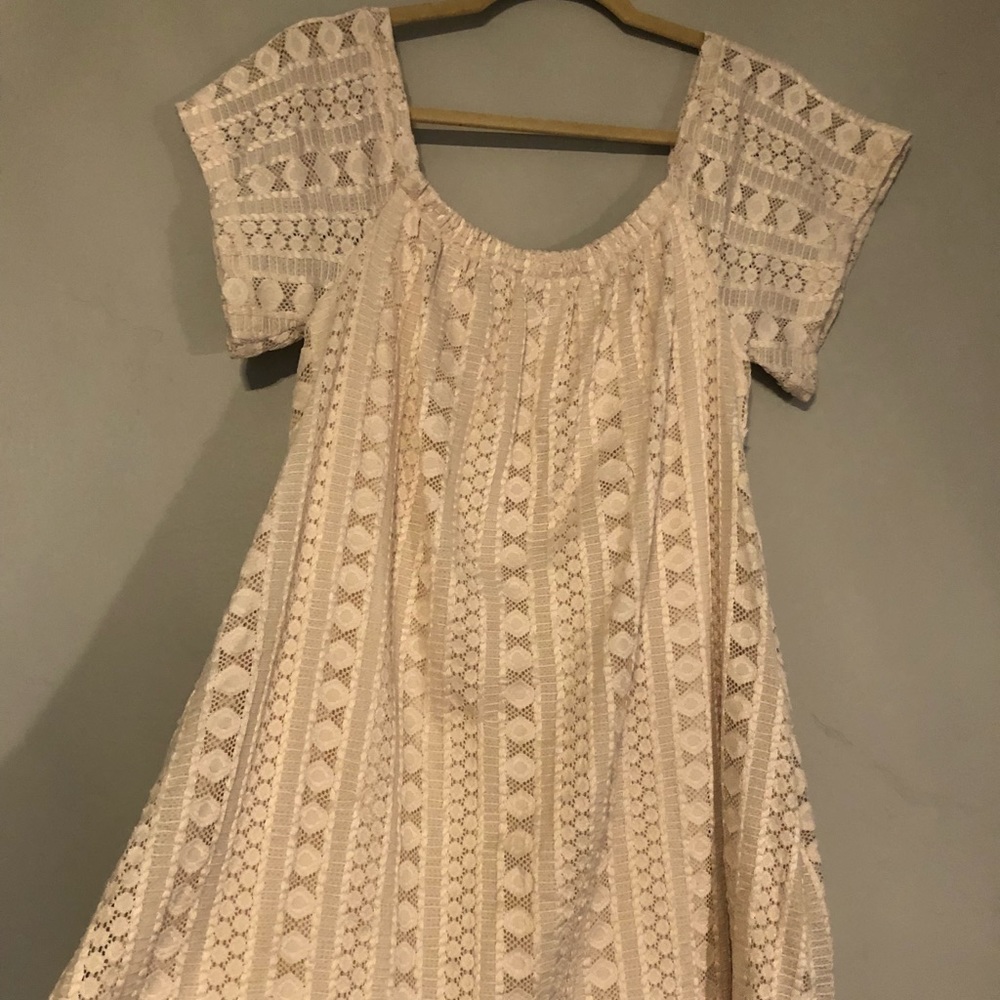 Off the shoulder lace dress
